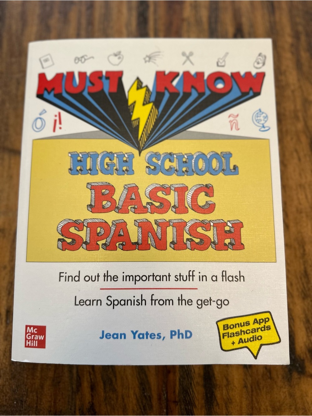 Must Know High School Basic Spanish - Yellow/Red Cover